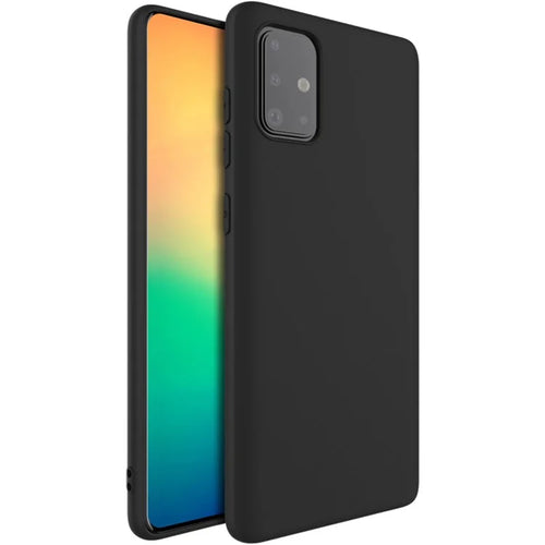 IMAK UC-1 Series Frosting TPU Phone Shell for Samsung Galaxy A51 - Black - 1