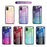 Gradient Color Glass + TPU Cell Phone Cover for Samsung Galaxy A51 - Gold / Pink - 4