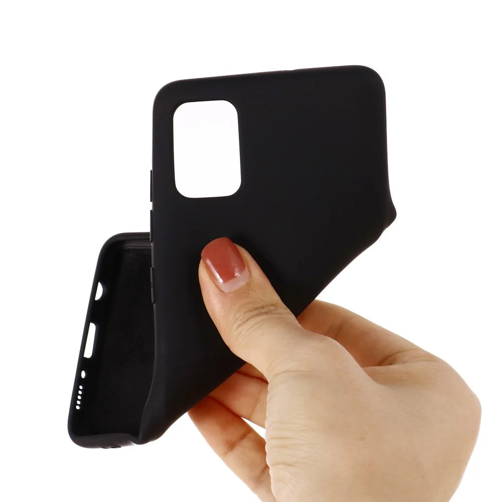 Shockrpoof Anti-scratch Dustproof Liquid Silicone Case Cover for Samsung Galaxy A51 - Black - 3