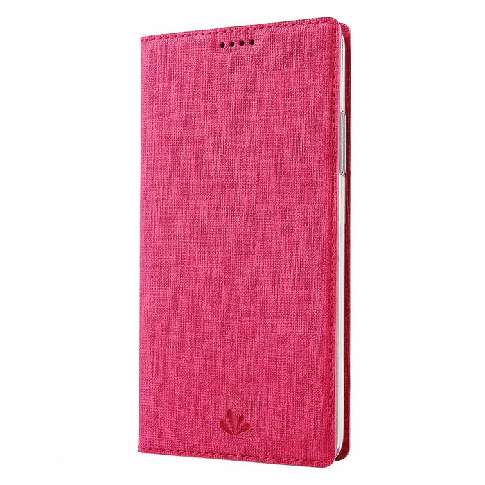 VILI DMX Cross Skin Stand Leather Card Holder Case for Samsung Galaxy A71 - Rose - 3