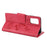 Imprint Butterfly Flower Leather Wallet Phone Case for Samsung Galaxy S20 4G/S20 5G - Red - 6