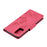 Imprint Butterfly Flower Leather Wallet Phone Case for Samsung Galaxy S20 4G/S20 5G - Red - 7