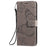 For Samsung Galaxy A51 Wallet Case Floral Butterfly Imprinted Leather Phone Cover Stand - Grey - 3
