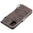 For Samsung Galaxy A51 Wallet Case Floral Butterfly Imprinted Leather Phone Cover Stand - Grey - 7
