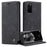CASEME 013 Series Auto-absorbed Flip Leather Wallet Case for Samsung Galaxy S20 4G/S20 5G - Black - 1
