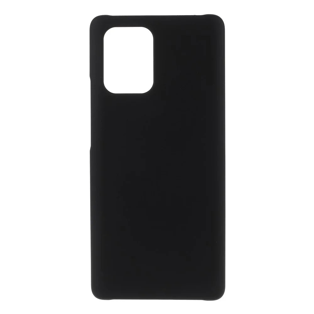 Rubberized Hard PC Case for Samsung Galaxy A91 / S10 Lite - Black - 1