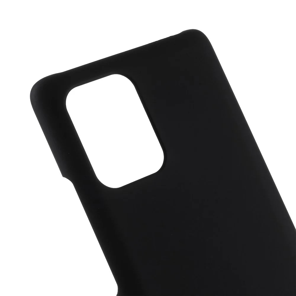 Rubberized Hard PC Case for Samsung Galaxy A91 / S10 Lite - Black - 4
