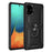 Hybrid Cover PC TPU Kickstand Armor Phone Case for Samsung Galaxy A71 - Black - 1