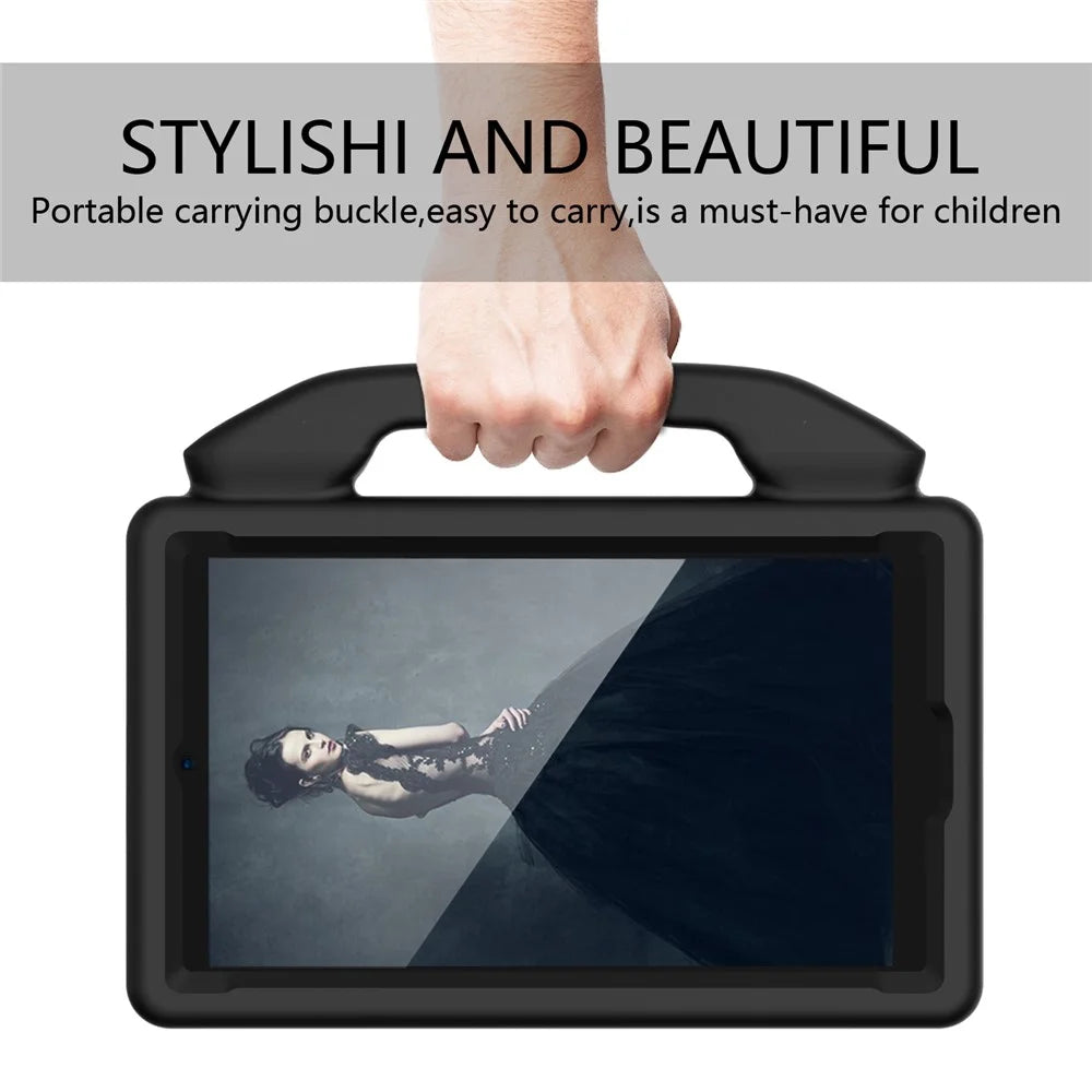 Shockproof Thumb Kickstand EVA Protective Case for Samsung Galaxy Tab Tab K9 / Tab One / A11 / A9 / A 8.0 (2019) / Tab A7 Lite 8.7-inch - Black - 2