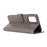 Imprint Butterflies Wallet Stand Flip Leather Phone Case for Samsung Galaxy S20 Plus - Grey - 4