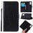 Imprint Butterflies Wallet Stand Flip Leather Case for Samsung Galaxy S20 4G/S20 5G - Black - 1