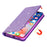 Flash Powder Auto-absorbed Leather Stand Shell for Samsung Galaxy S20 4G/S20 5G - Purple - 2