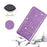 Flash Powder Auto-absorbed Leather Stand Shell for Samsung Galaxy S20 4G/S20 5G - Purple - 6