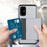 Card Slot PC + TPU Hybrid Phone Case for Samsung Galaxy S20 4G/S20 5G - Silver - 2