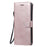 For Samsung Galaxy S20 4G / S20 5G Case Solid Color Leather Mobile Cover Wallet Stand with Strap - Rose Gold - 2