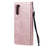 For Samsung Galaxy S20 4G / S20 5G Case Solid Color Leather Mobile Cover Wallet Stand with Strap - Rose Gold - 3