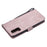 For Samsung Galaxy S20 4G / S20 5G Case Solid Color Leather Mobile Cover Wallet Stand with Strap - Rose Gold - 6