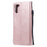 For Samsung Galaxy A71 Case Solid Color Leather Mobile Cover Wallet Stand with Strap - Rose Gold - 3