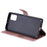 For Samsung Galaxy A71 Case Solid Color Leather Mobile Cover Wallet Stand with Strap - Rose Gold - 6