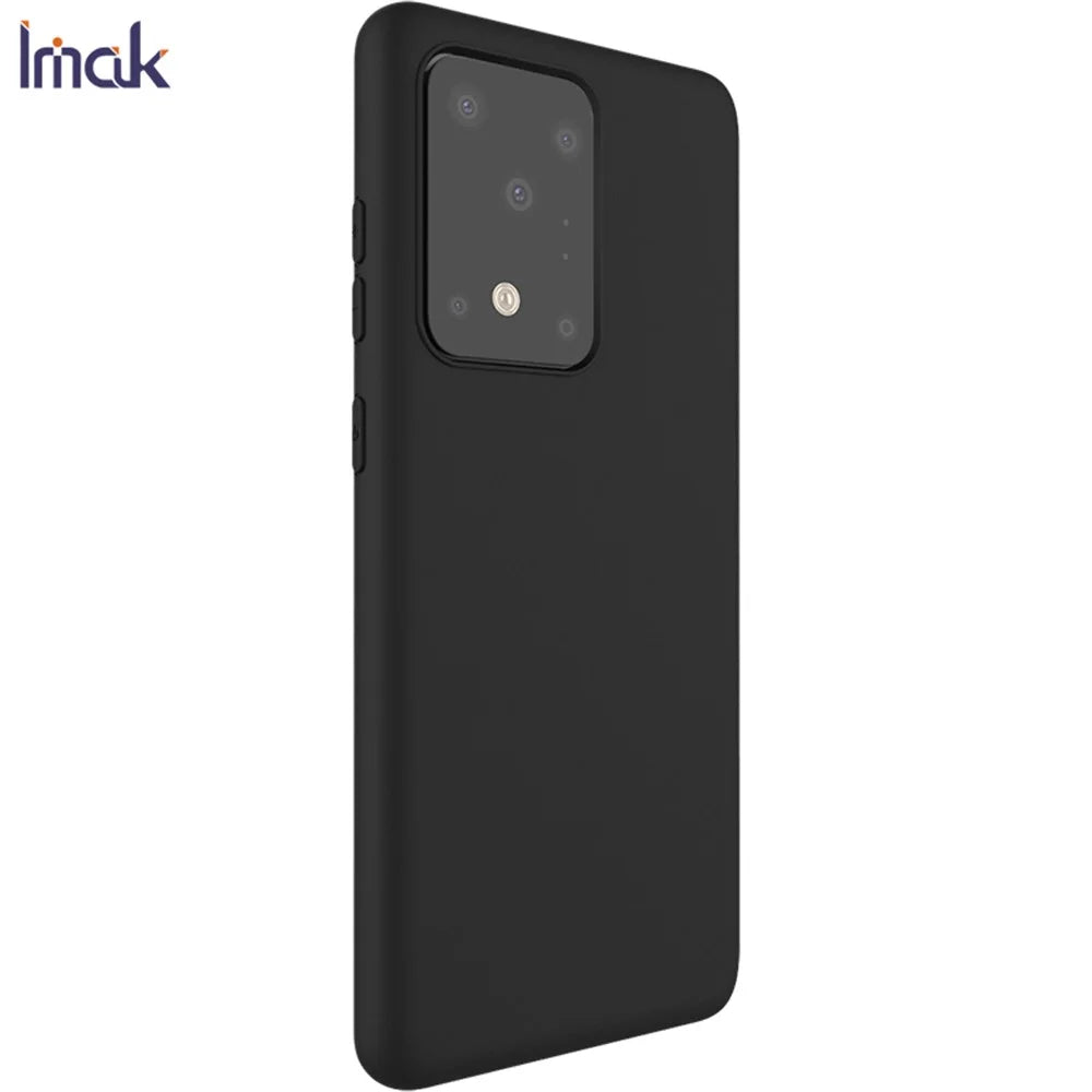 IMAK UC-1 Series Frosting TPU Phone Cover Case for Samsung Galaxy S20 Ultra - Black - 3