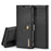 DG.MING For Samsung Galaxy S20 Plus / S20 Plus 5G Wallet Phone Case Detachable 2 in 1 Leather Shell Shockproof Flip Protective Cover - Black - 1