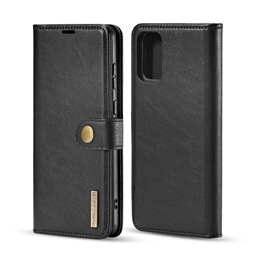 DG.MING For Samsung Galaxy S20 Plus / S20 Plus 5G Wallet Phone Case Detachable 2 in 1 Leather Shell Shockproof Flip Protective Cover - Black - 2