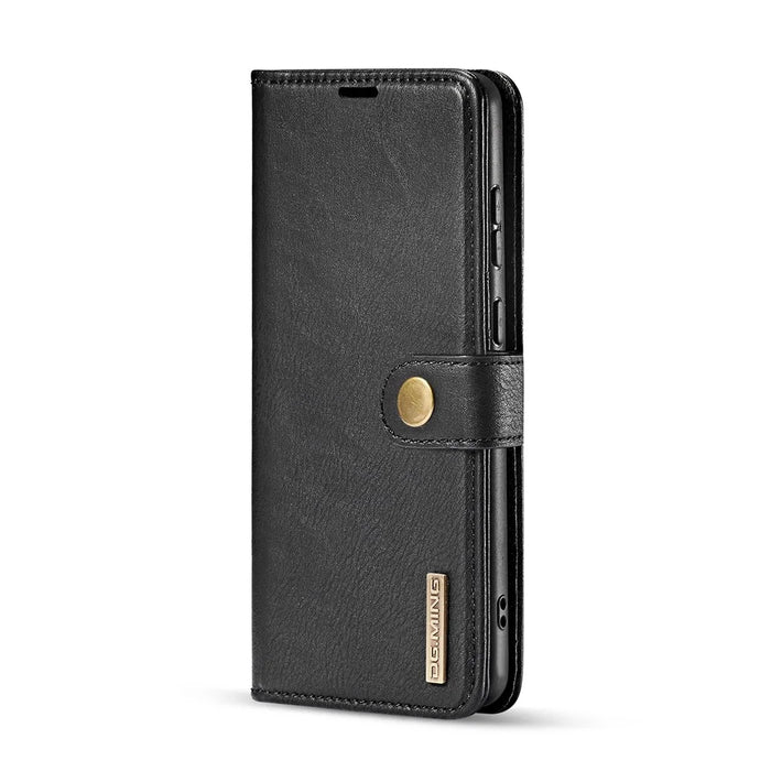 DG.MING For Samsung Galaxy S20 Plus / S20 Plus 5G Wallet Phone Case Detachable 2 in 1 Leather Shell Shockproof Flip Protective Cover - Black - 3