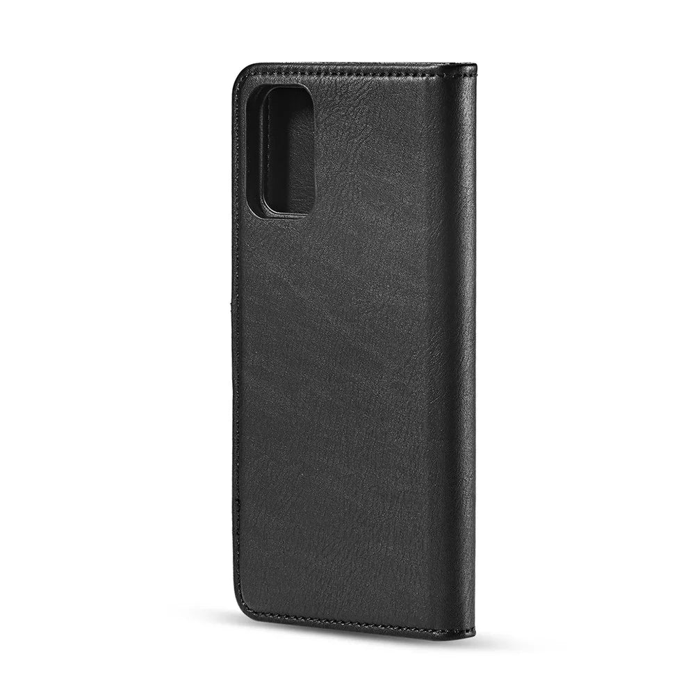 DG.MING For Samsung Galaxy S20 Plus / S20 Plus 5G Wallet Phone Case Detachable 2 in 1 Leather Shell Shockproof Flip Protective Cover - Black - 4