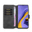 DG.MING Retro Style Wallet Leather Stand Shell Case for Samsung Galaxy A51 - Black - 4