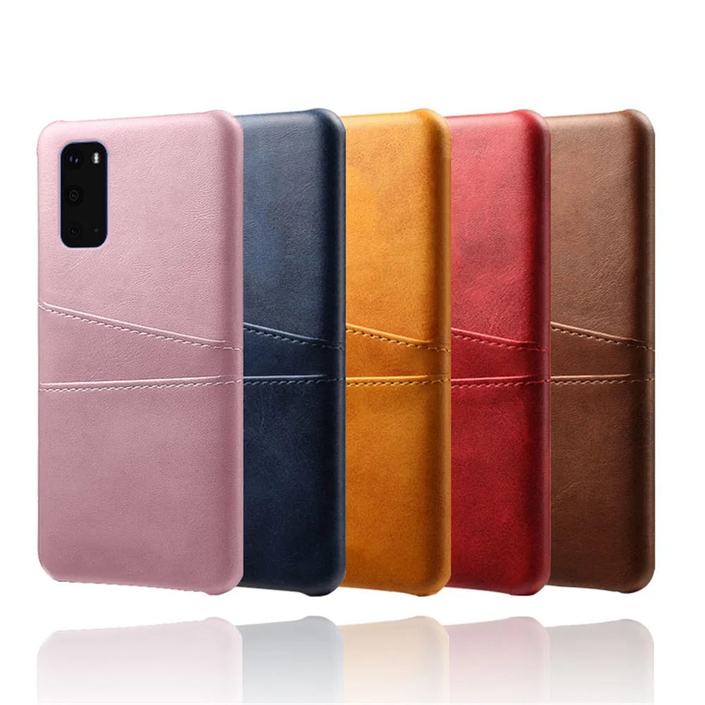 PU Leather Coated Hard PC Shell for Samsung Galaxy S20 Ultra - Black - 7