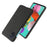 Solid Color Cloth Texture PC Phone Case for Samsung Galaxy A51 - Black - 2