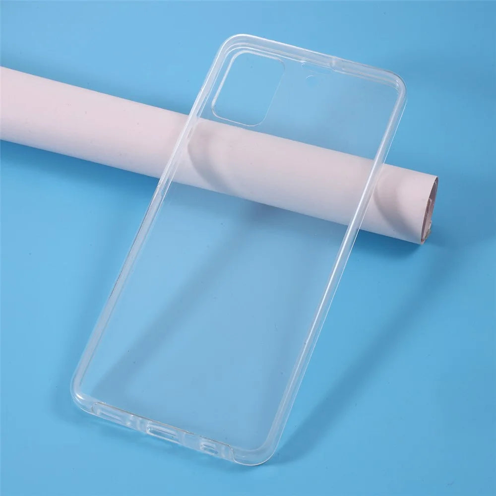 Full Coverage Clear Phone Shell PET+TPU+Acrylic Case for Samsung Galaxy A51 - 3