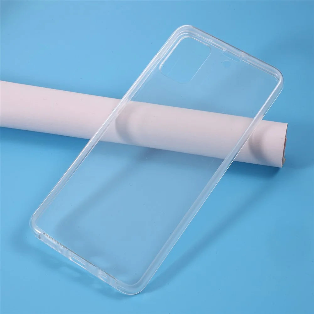 Full Coverage Clear Phone Shell PET+TPU+Acrylic Case for Samsung Galaxy A51 - 6