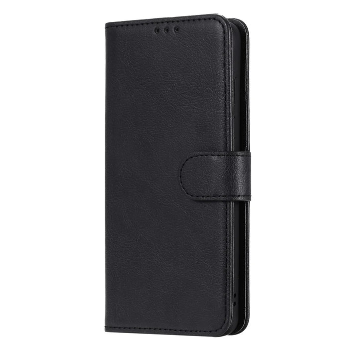 For Samsung Galaxy S20 4G / S20 5G Case 2 in 1 Detachable Magnetic Leather Wallet Mobile Cover with Strap - Black - 2