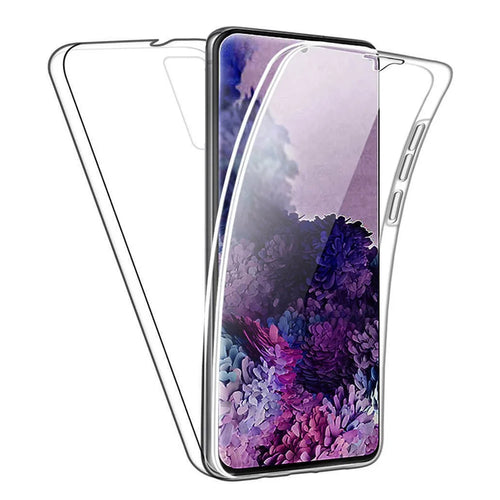 Full Coverage Clear Phone Cover PET+TPU+Acrylic Case for Samsung Galaxy S20 4G/S20 5G - 1