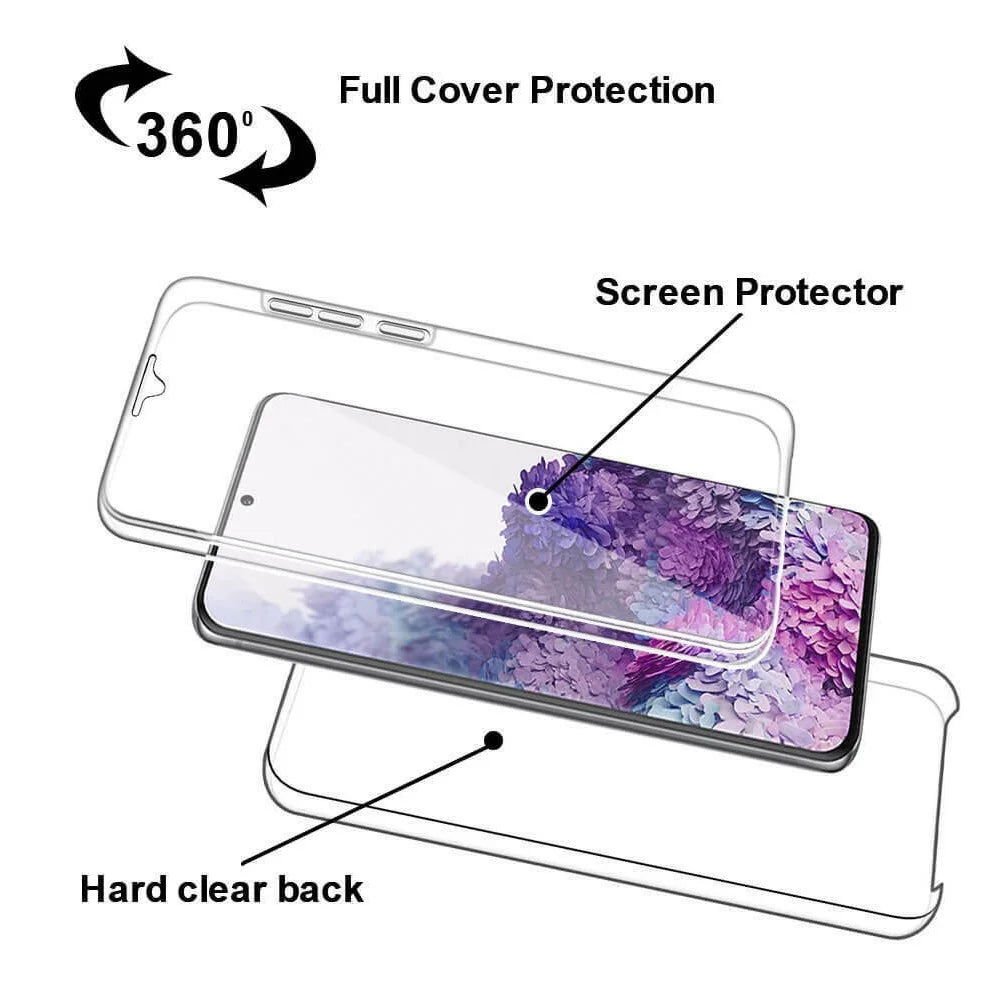 Full Coverage Clear Phone Cover PET+TPU+Acrylic Case for Samsung Galaxy S20 4G/S20 5G - 2