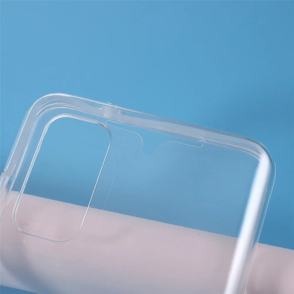 Full Coverage Clear Phone Cover PET+TPU+Acrylic Case for Samsung Galaxy S20 4G/S20 5G - 6