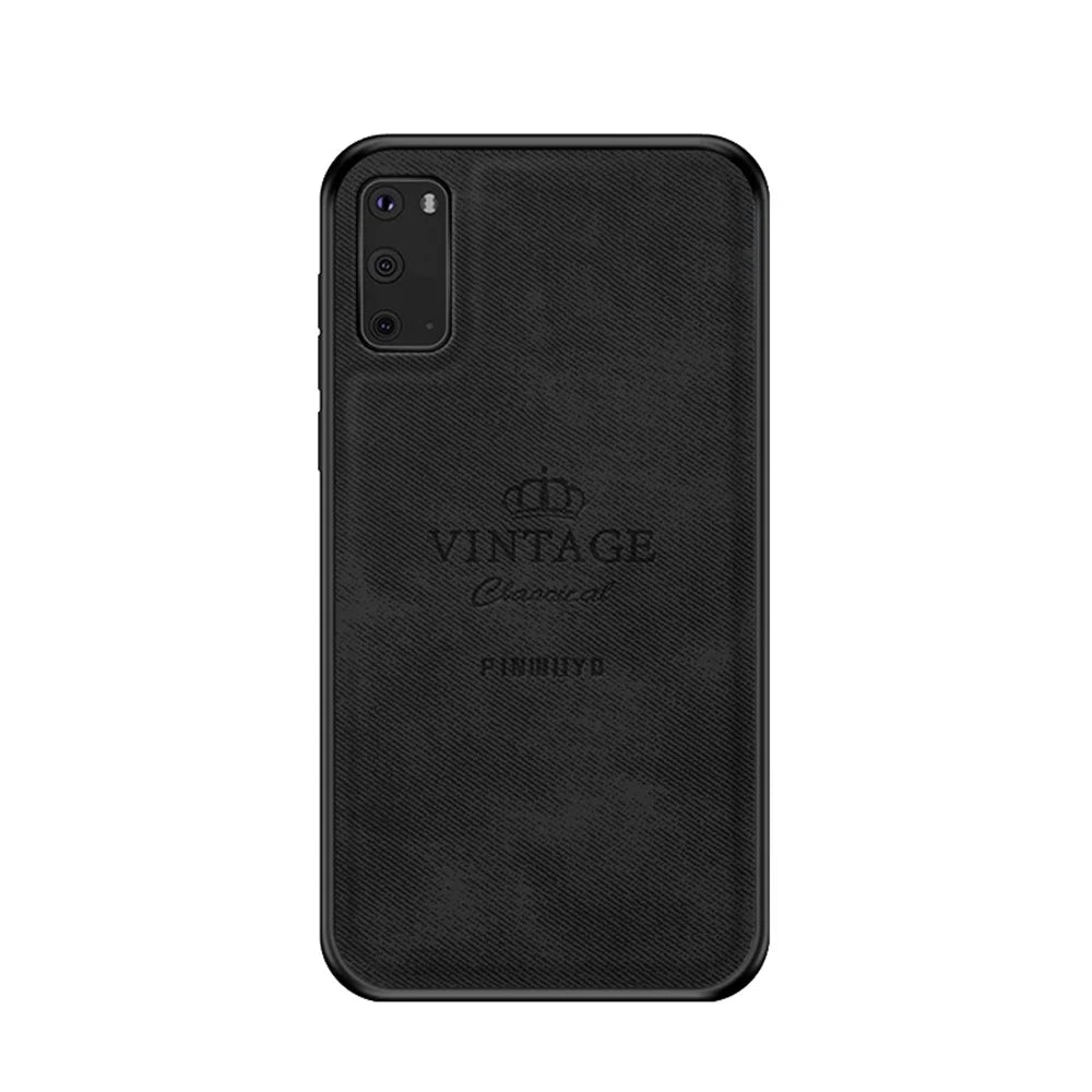 PINWUYO Honorable Series PU Leather Coated PC + TPU Hybrid Case for Samsung Galaxy S20 4G/S20 5G - Black - 1