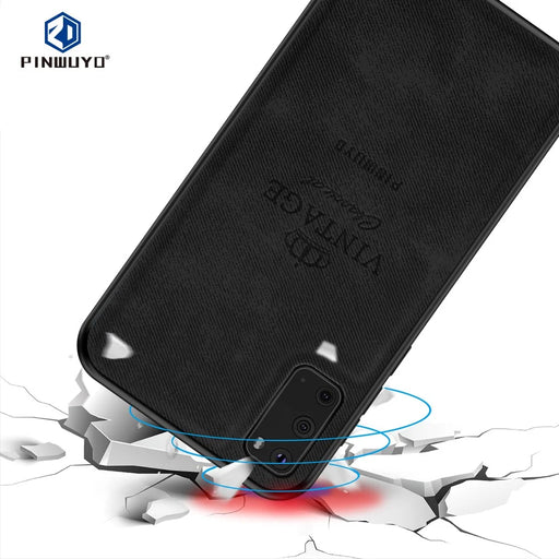 PINWUYO Honorable Series PU Leather Coated PC + TPU Hybrid Case for Samsung Galaxy S20 4G/S20 5G - Black - 2
