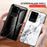 Marble Pattern Tempered Glass Case PC + TPU Hybrid Cover for Samsung Galaxy S20 Ultra - Black - 3