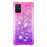 Gradient Glitter Powder Quicksand TPU Cell Phone Case for Samsung Galaxy A71 - Rose/Purple - 2