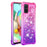 Gradient Glitter Powder Quicksand TPU Cell Phone Case for Samsung Galaxy A71 - Rose/Purple - 3