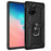 Ring Kickstand Armor Case PC TPU Combo Mobile Shell for Samsung Galaxy A91/S10 Lite/M80S - Black - 1
