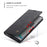 CASEME 013 Series Auto-absorbed Leather Flip Cover for Samsung Galaxy A81/Note 10 Lite - Black - 6