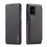 LC.IMEEKE Retro Style Flip Leather Card Holder Phone Case for Samsung Galaxy A51 - Black - 1