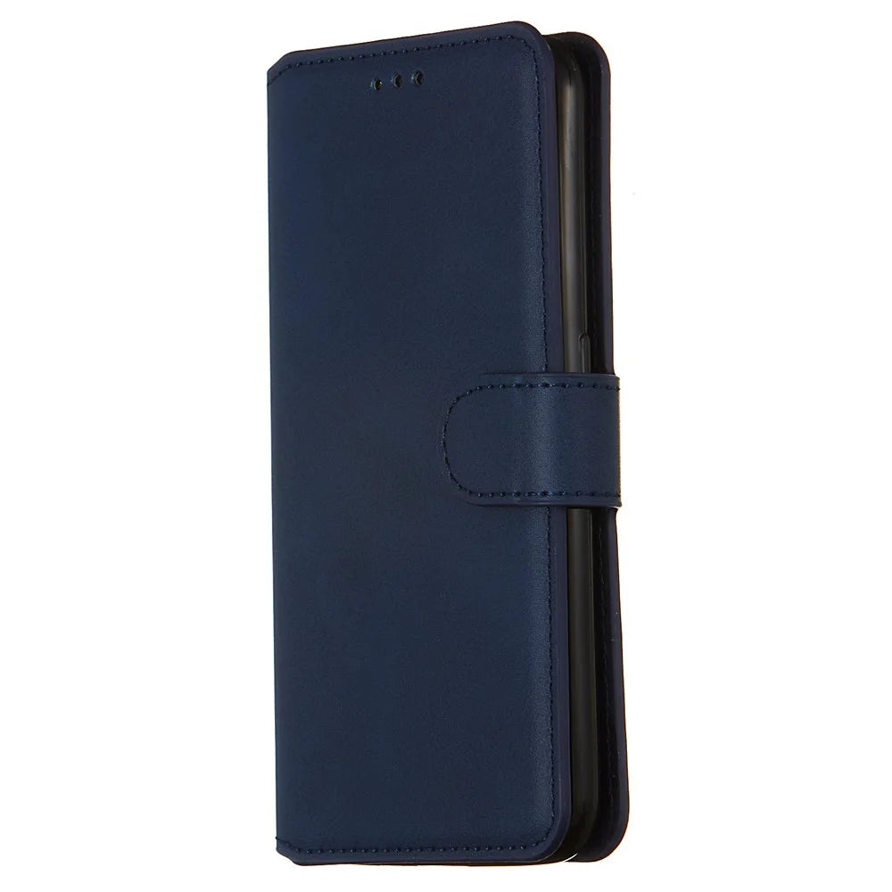 KT Leather Coated Series-4 Wallet Leather Stand Case for Samsung Galaxy A01 - Blue - 5