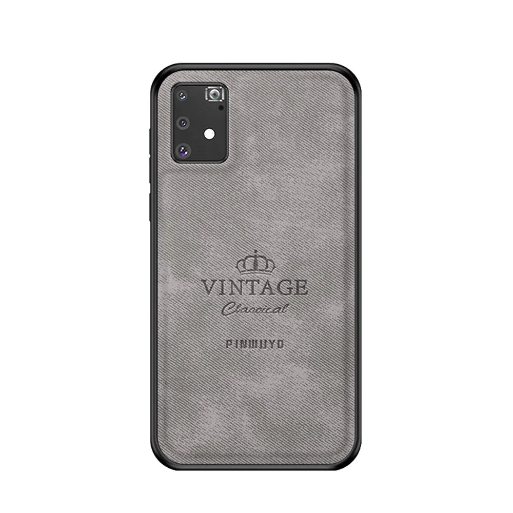 PINWUYO Honorable Series Anti-fall Hybrid Back Shell for Samsung Galaxy A91/S10 Lite - Grey - 1