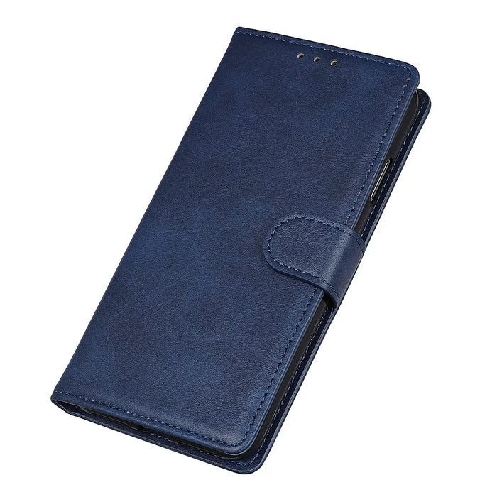 Leather Wallet Stand Case for Samsung Galaxy A41 - Blue - 4