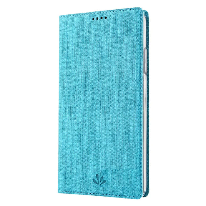 VILI DMX Cross Skin Leather Shell Case for Samsung Galaxy A81/Note 10 Lite - Blue - 3