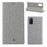 VILI DMX Cross Texture Card Holder Stand Leather Cover Shell for Samsung Galaxy S20 Plus - Grey - 1